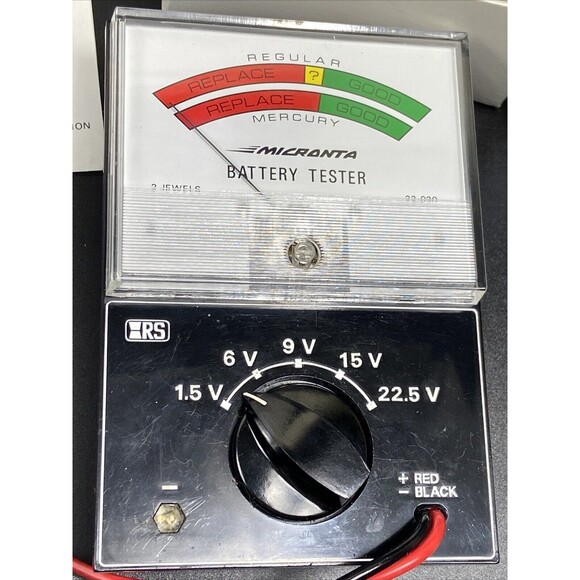 Vintage Micronta Battery Tester 22-030V Original Box/Work Perfectly - Picture 8 of 9